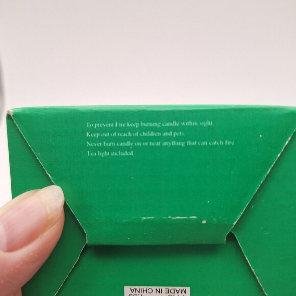 VINTAGE FAVORITE THINGS WINKING SANTA CLAUS VOTIVE HOLDER IN MY CAP TEALIGHT NIB - Picture 13 of 13